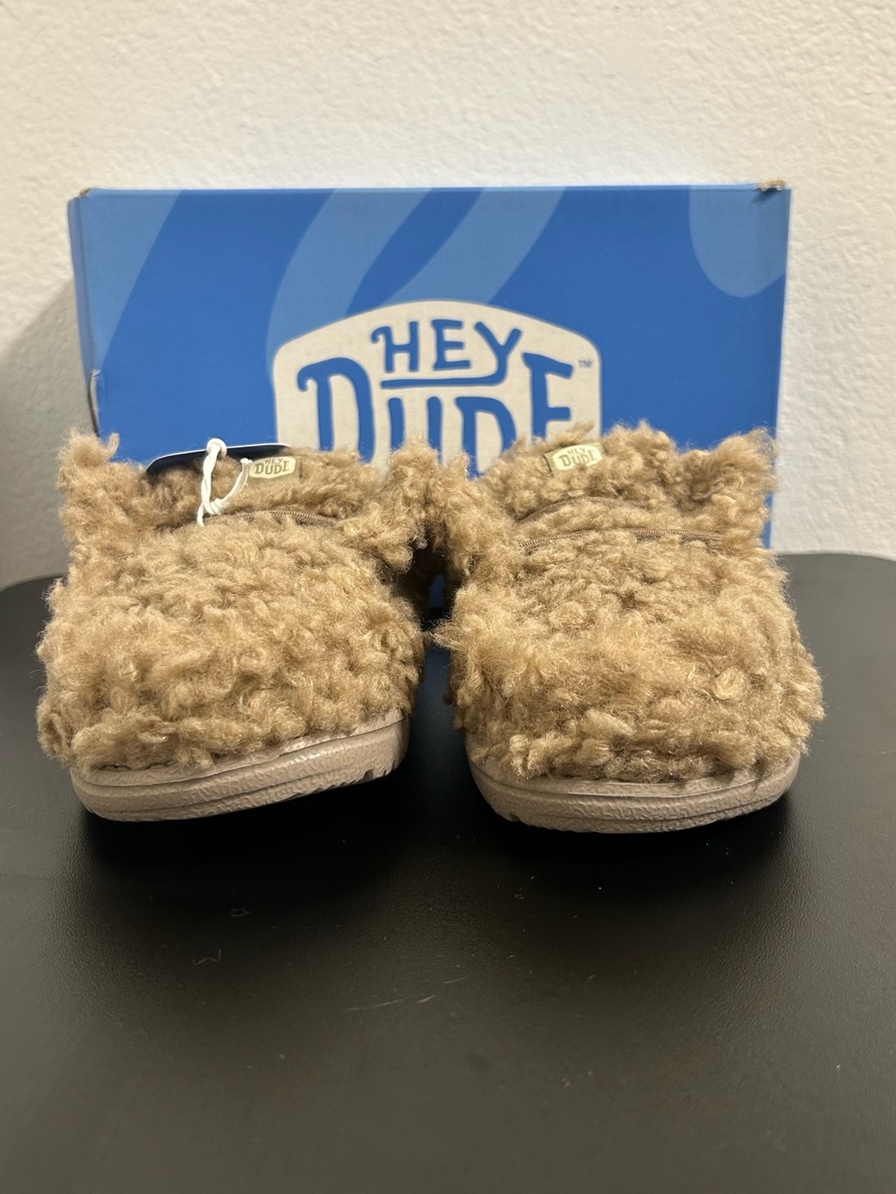 Hey Dude Wendy Slipper Timber Wolf Kids Children’s C12 Casual Slip On Shoe - Picture 4 of 10